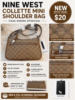 NEW-Shoulder Bag NINE WEST Collette Mini Shoulder Bag – NEW w/ Tags – $30