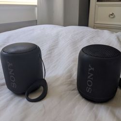 2x Sony Bluetooth Speakers (SRS-XB12 + SRS-XB10)