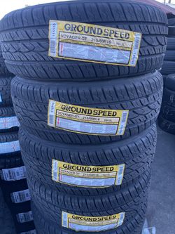 ¡¡¡215-60-16!!! GroundSpeed !!! 290 $ Las 4 llantas montadas y balanceo incluido 👌