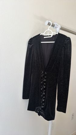Black and silver dress