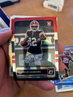 Panini 2025 Donruss Optic Shedeur Sanders #3 Rookie Auto 2015 Retro Browns