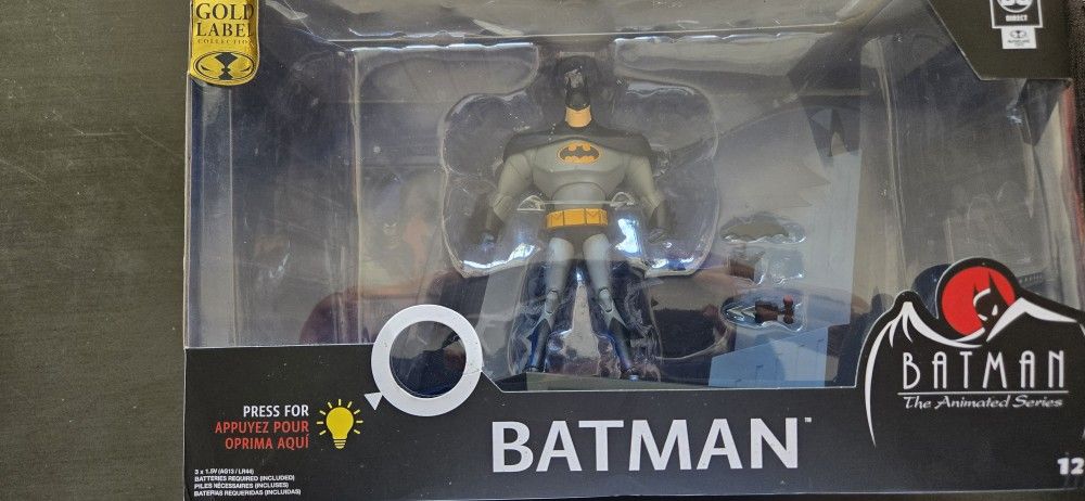 DC Direct McFarlane Gold Label Batman: The Animated Series Light Diorama Figure.