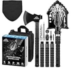BANORES Survival Shovel Axe;40.15-inch Military Outdoor Surv