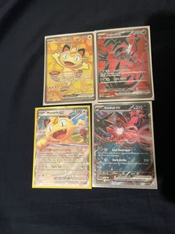 Pokemon Perfect Order Meowth Ex And Yveltal Ex Cards And Full Art Cards NM