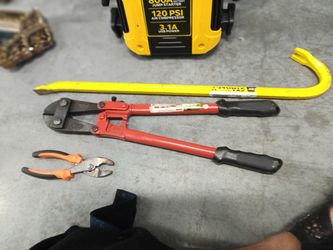 Misc. Tools tire iron bolt cutters