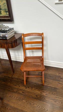 Vintage French Cane folding chair