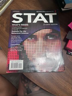 Heiman STAT Behavioral Sciences 2nd Edition