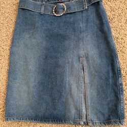 XOXO Denim Skirt, Size 3/4