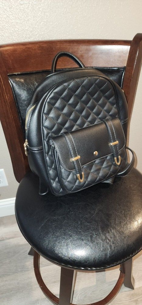 Black Backpack Purse