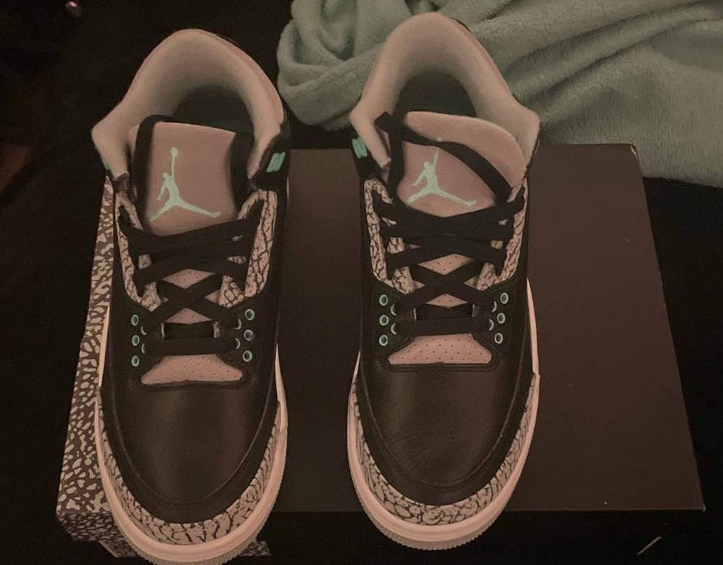 Air Jordan 3s Retro Green Glow