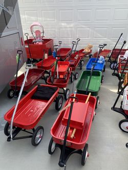 Vintage Red Wagons Radio Flyer And More 