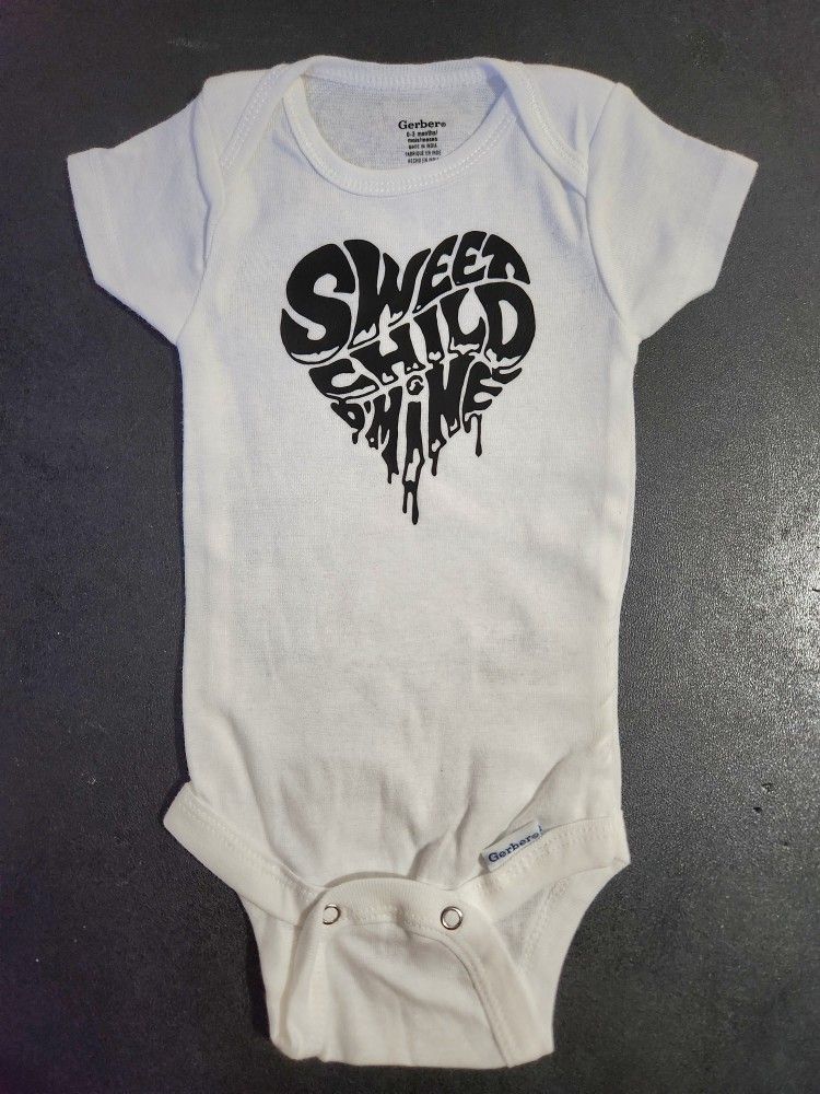 Guns N' Roses Baby Band Onesie Onepiece Bodysuit 0-3 Months Brand New