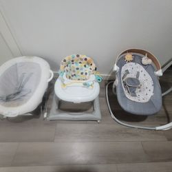 Baby Swing,Bouncer And Walker Bundle 