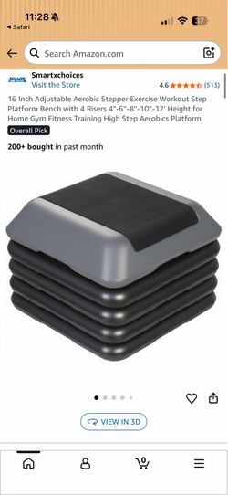 16 Inch Aerobic Step Platform Bench