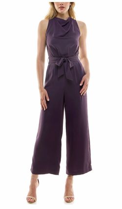 Nicole Miller Cowl Neck Wide-Leg Jumpsuit