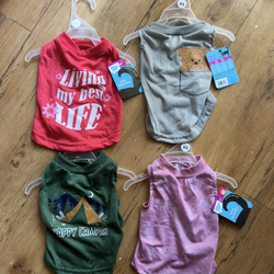 BRAND NEW DOG T-SHIRTS SIZE A SMALL, MEDIUM LARGE