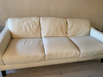 Free Eggshell white couch and love seat