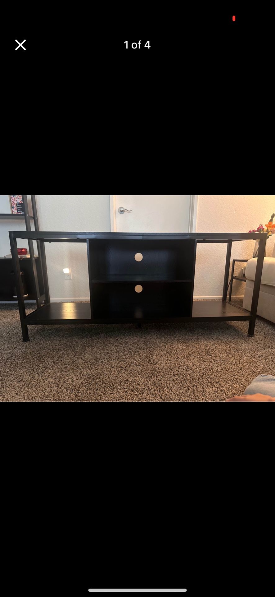 Black Wooden Tv Stand