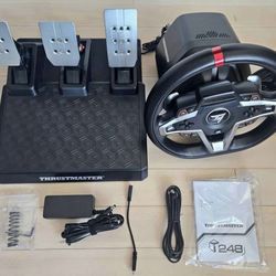 Thrustmaster T248X (Wheel Base and Pedal) OBO