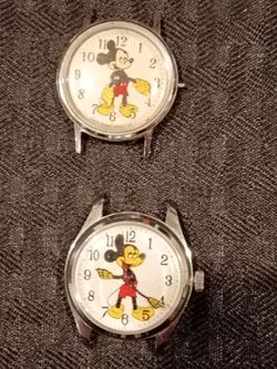 Two vintage Mickey Mouse wrist watchs