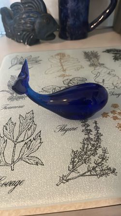 Blue Glass Whale
