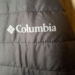 Columbia Women’s Omni-Heat Hooded Long Puffer Jacket – Black – Size Large