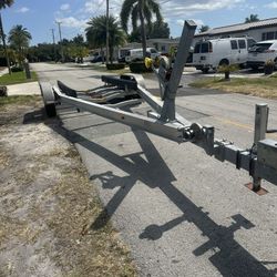 Boat Trailer De 10000 Libras Con Freno En Los 4 Ejes Registracion En Mano