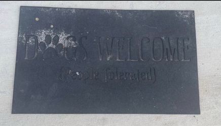 Dogs Welcome Door Mat (18x30”)