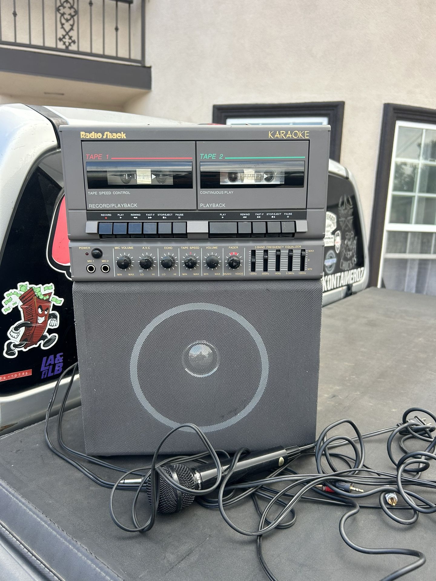 Vintage Radio Shack Cassette Karaoke Player