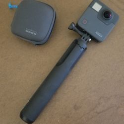 GoPro Fusion 360 With Tripod, Mounts, Case, Charger