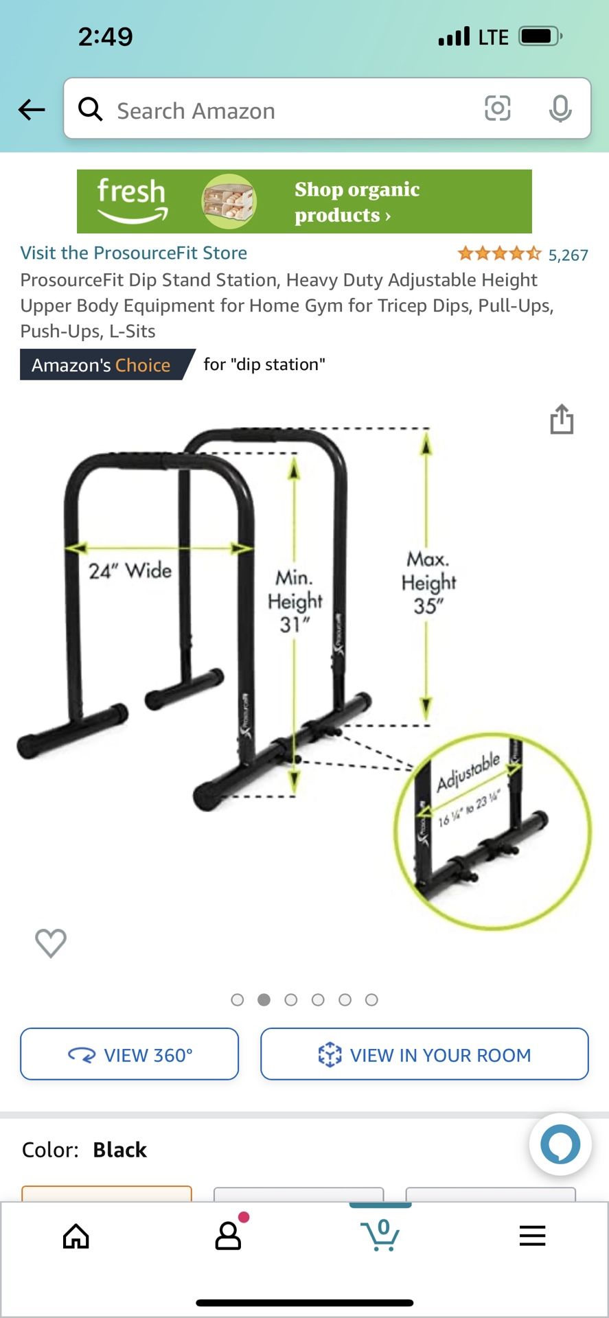 ProsourceFit Dip Stand Station, Heavy Duty 2 Available