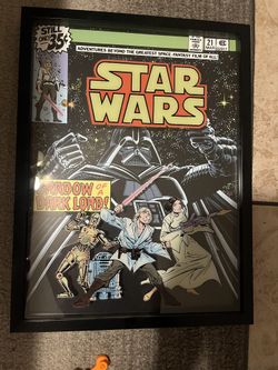 Star Wars Glass Framed Art
