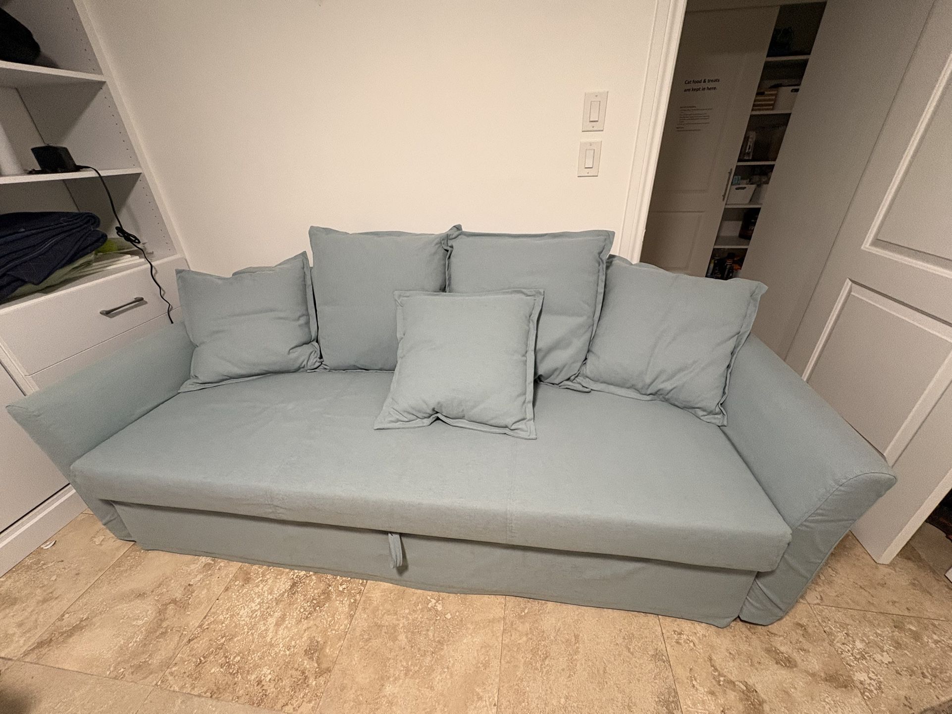 IKEA HOLMSUND Seat Sofa Bed – Orrsta Light Blue