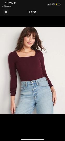 Old Navy: long sleeve rib knit bodysuit