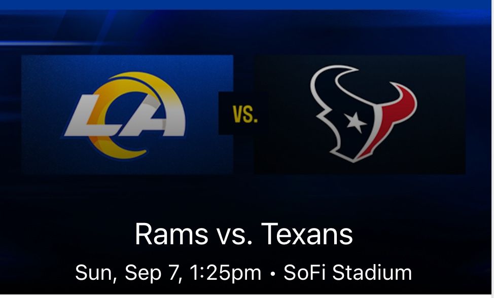 Rams V Texans Tickets 