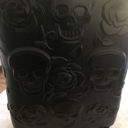 New In The Box Xtra Large Black Skull Suitcase