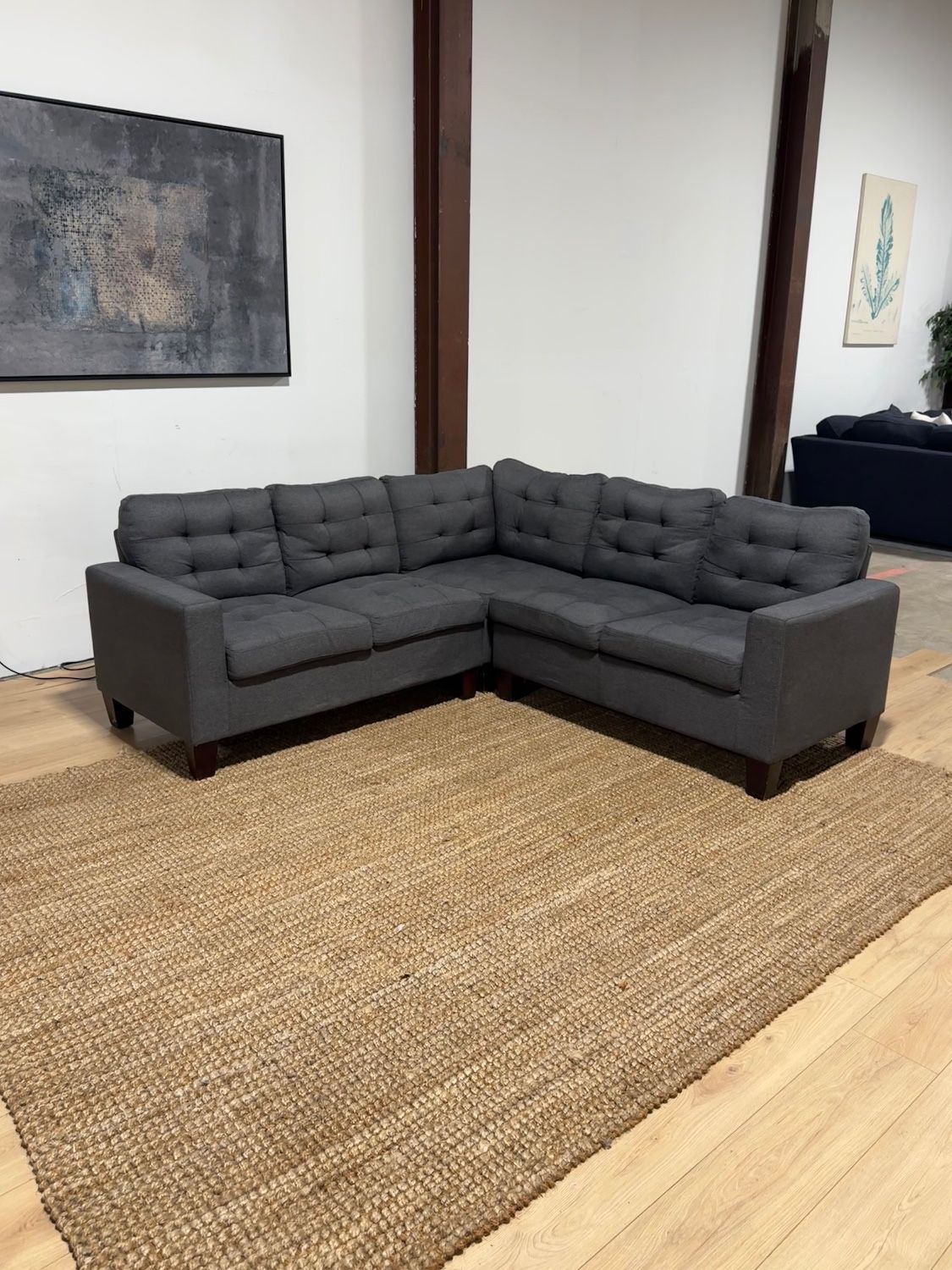 Gray Sectional Sofa 🚛 Same Day Delivery