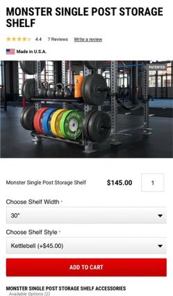 2x Rogue Kettlebell Storage Shelves