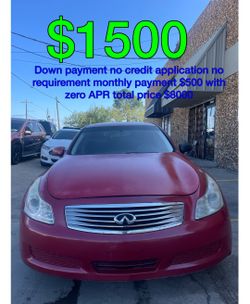 2010 Infnity G35 No Credit Application No Requirement