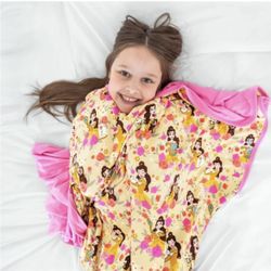 New Little Sleepies Disney Belle Beauty & the Beast Cloud Blanket 