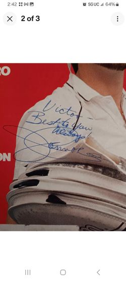 Tennis Legends Jimmy Conners And Fred Stolle Autographs