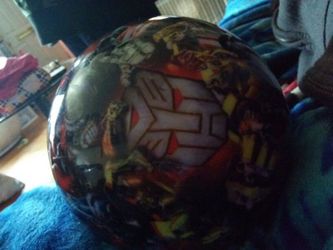 Transformers/Decepticon bowling ball
