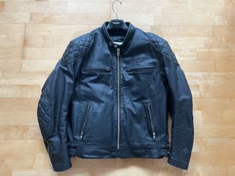 Men’s Triumph leather motorcycle jacket
