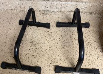 Body power solid steel push up bars
