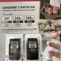 Canon Ink 241 & 240xl Cartridge New