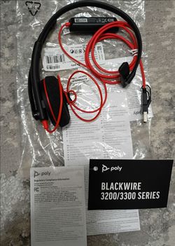 Poly Blackwire 3200 Noise Cancelling Mono Headset
