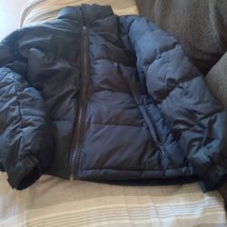  Men's Black Leather Coat