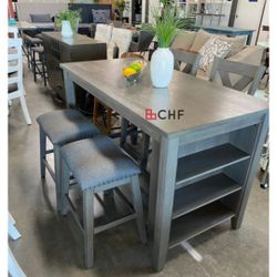 5 Pc Counter Height Dining Table Set  // Limited Time Offer 