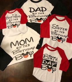 Birthday shirts