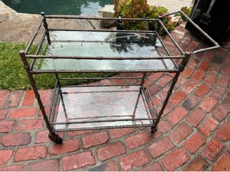 Ballard Designs Bamboo Bar Cart Orig. $325